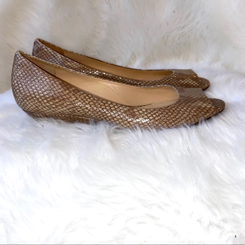 Cole Haan Snake Texture Peep Toe Wedge Nike Air 10